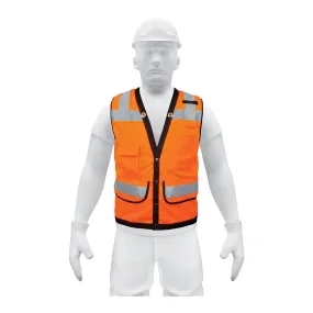 Chaleco seguridad reforzado naranja con bolsas G Expert