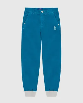 Stefano Ricci Children's turquoise joggers